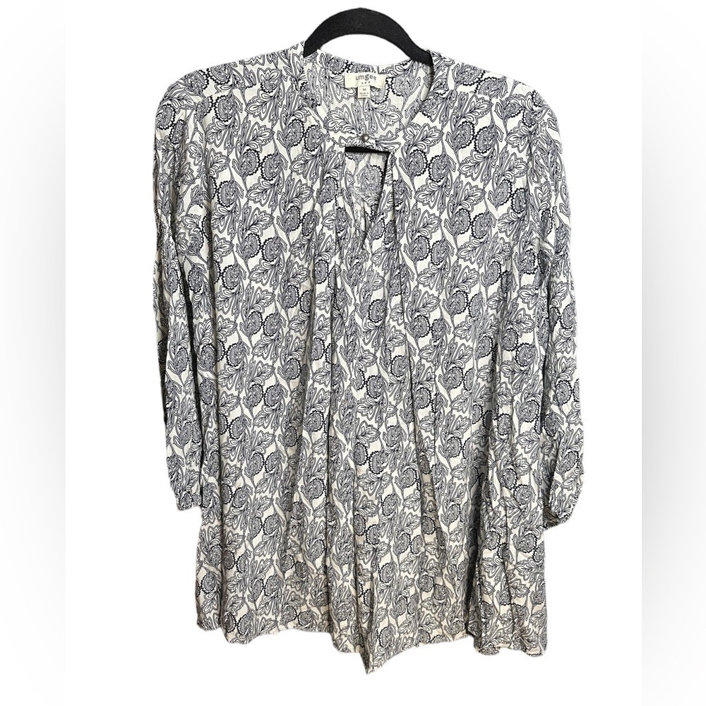 Umgee Floral Print Midi Flowy Dress Size: M